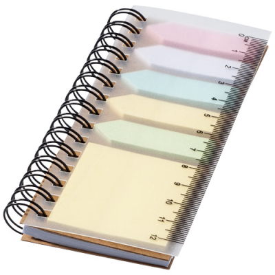 SPINNER SPIRAL NOTE BOOK with Colour Sticky Notes in Natural