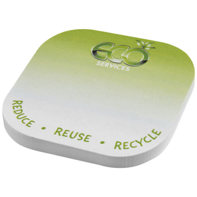 STICKY-MATE® SQUARE-SHAPED RECYCLED STICKY NOTES with Rounded Corners