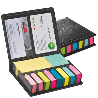 STICKY NOTE PAD SET in Black