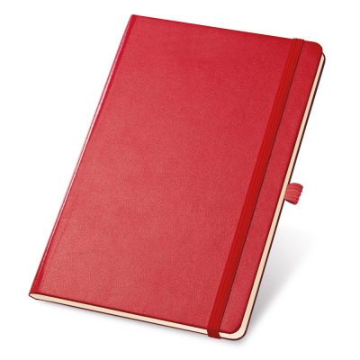 TWAIN A5 NOTE BOOK with Lined x Sheet in Ivory Colour in Red