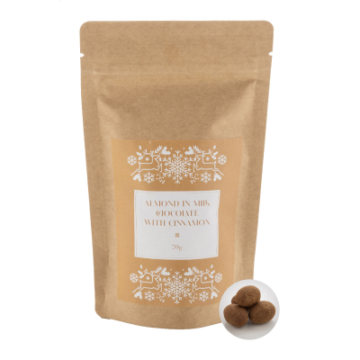 CHOCOLAT CINNAMON ALMONDS, 70G in Natural