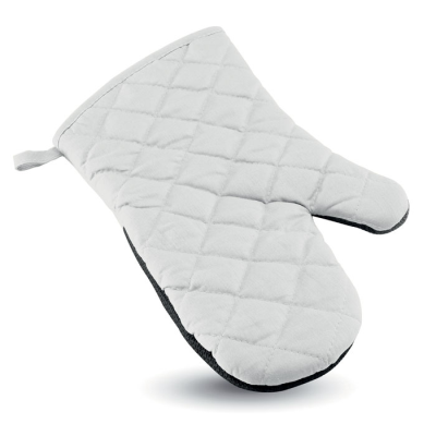 COTTON OVEN GLOVES in White