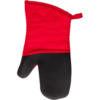 COTTON OVEN MITTEN in Red