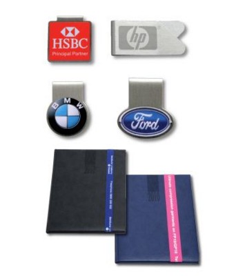 STEEL METAL LOGO PAPERCLIP in Silver