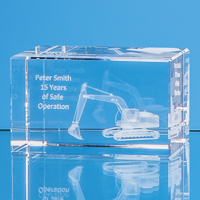 10CM x 6CM x 6CM OPTICAL CRYSTAL RECTANGULAR, H OR V