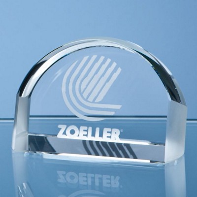 8CM OPTICAL CRYSTAL MAGNIFIER PAPERWEIGHT; PRESENTATION BOX: INC