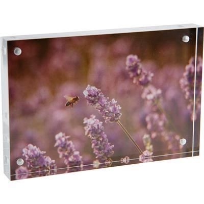 ACRYLIC DISPLAY CUBE BLOCK with Large Branding Area