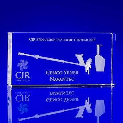 CRYSTAL GLASS VENICE PAPERWEIGHT