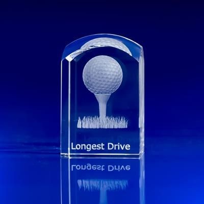 GOLF CRYSTAL GLASS GIFT IDEA