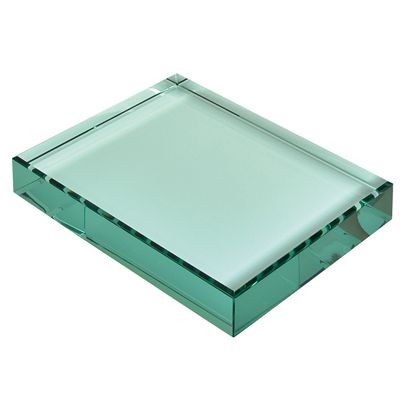 PAPERWEIGHT in Green Glass