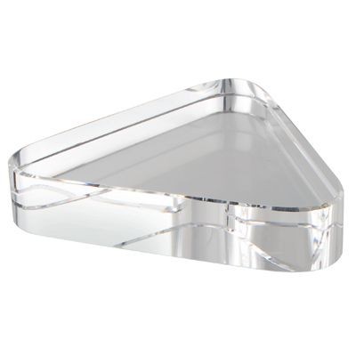 TRIANGULAR GLASS PAPERWEIGHT