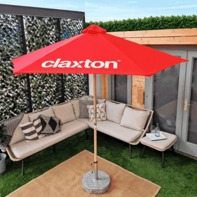 2,5M ROUND CLASSIC SUSTAINABLE WOOD ECO PARASOL