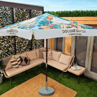 2,5M X 2,5M CLASSIC PLUS SUSTAINABLE WOOD PARASOL with Eco Canopy