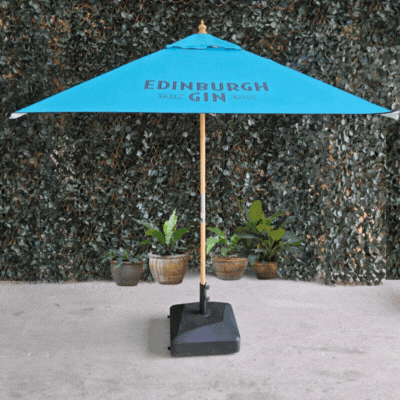 2,5M X 2,5M SQUARE CLASSIC SUSTAINABLE WOOD ECO PARASOL