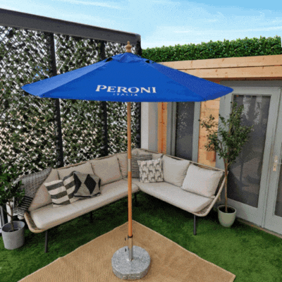 2M ROUND CLASSIC SUSTAINABLE WOOD ECO PARASOL