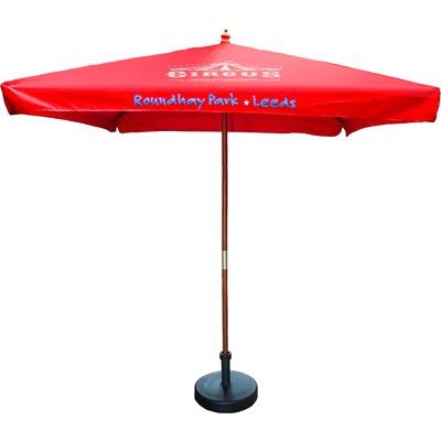 2M SQUARE WOOD PARASOL ECO