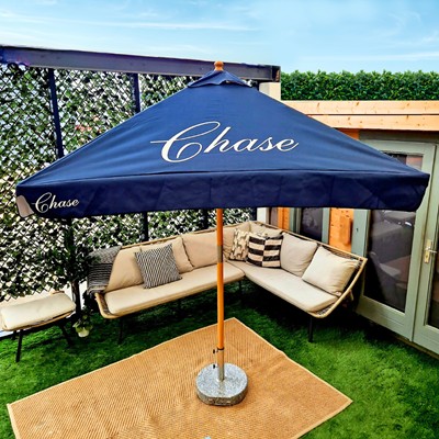 2M X 2M SQUARE PREMIUM SUSTAINABLE BEECH WOOD PARASOL