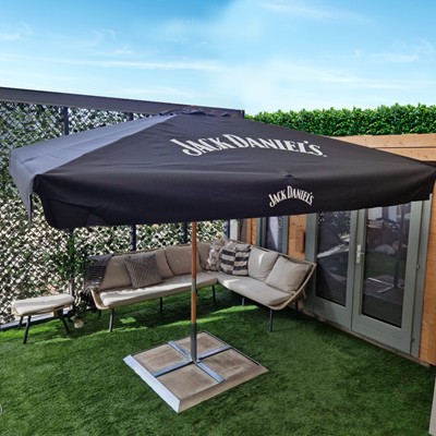 3M X 3M SQUARE PREMIUM SUSTAINABLE BEECH WOOD PARASOL