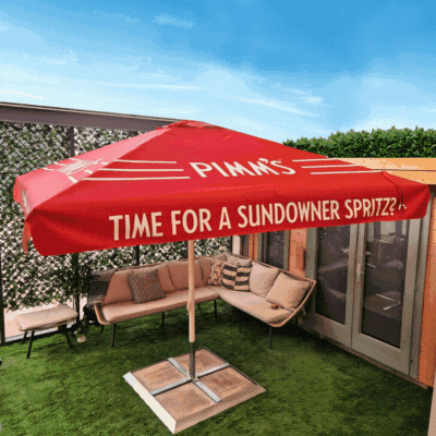 3M X 3M SQUARE STRONG ALUMINIUM ECO PARASOL