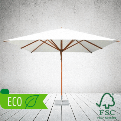 CLASSIC SUSTAINABLE FSC WOOD PARASOL WITH ECO CANOPY