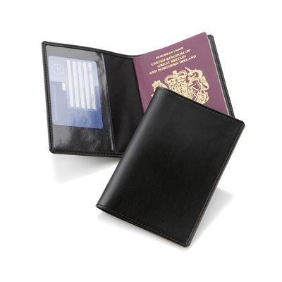 E LEATHER PASSPORT WALLET in E Leather