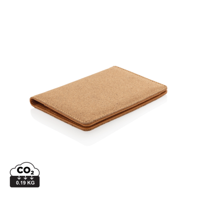 ECO CORK SECURE RFID PASSPORT COVER in Brown