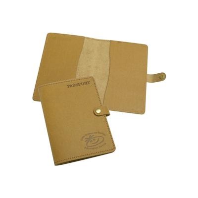ECO NATURAL LEATHER PASSPORT WALLET