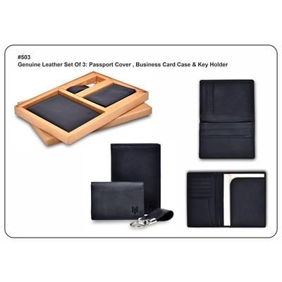 GENUINE LEATHER SET OF 3