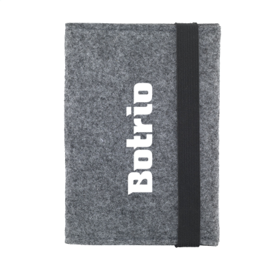 IDENTIFY GRS RPET FELT PASSPORT HOLDER in Grey