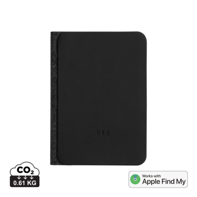 TRAVELFINDER RCS PASSPORT HOLDER WORLDWIDE LOCATING in Black - PROMOTIONAL CORPORATE GIFT