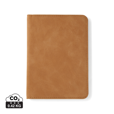 VINGA BOSLER RCS RFID PASSPORT COVER in Brown