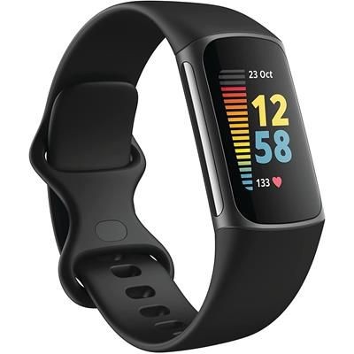 FITBIT CHARGE 5 ACTIVITY TRACKER in Black-graphite Stainless Steel Metal