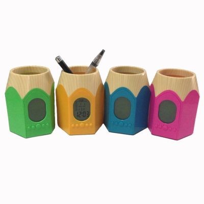 ELECTRONIC CALENDAR PEN PENCIL HOLDER CUP