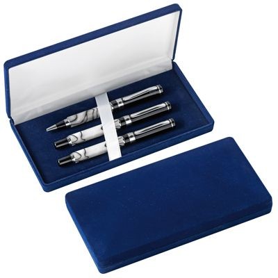 VELVET PEN PRESENTATION BOX in Blue