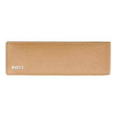 DOUBLE PEN POUCH CLASSIC GRAINED CAMEL