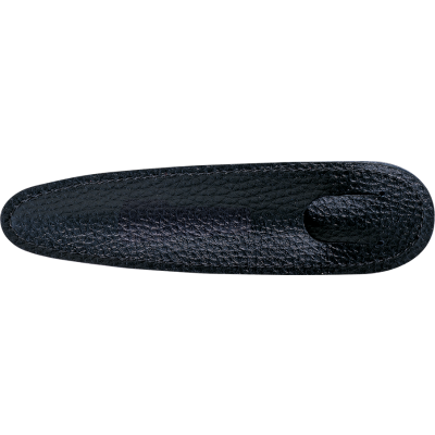 LPC 987 LEATHER LOOK SINGLE POUCH - BLACK