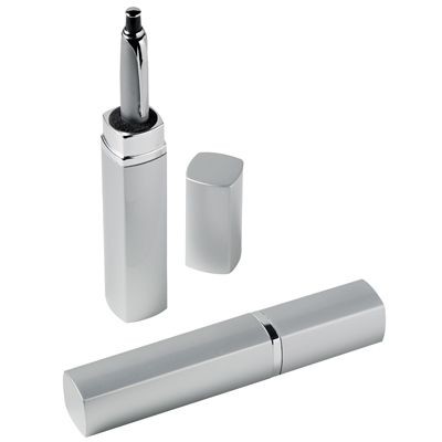 SQUARE PEN PRESENTATION TUBE in Silver
