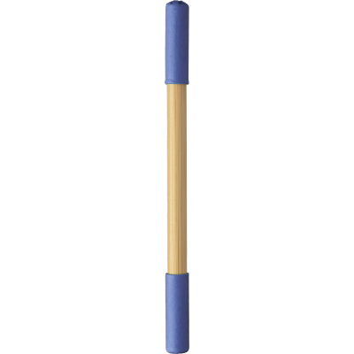 BAMBOO ENDLESS PENCIL AND BALL PEN in Cobalt Blue