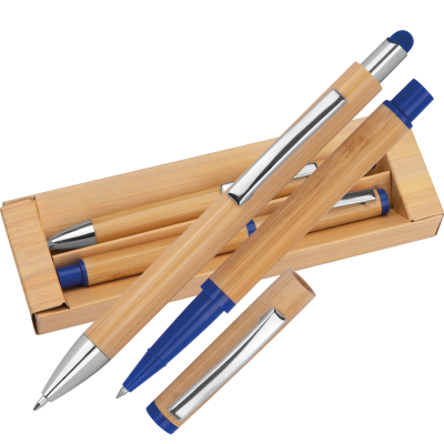 BAMBOO WRITING SET in Blue
