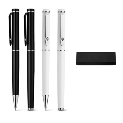 CALIOPE SET ROLLER PEN AND BALL PEN SET in Metal - PROMOTIONAL CORPORATE GIFT