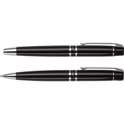 CHARLES DICKENS® BALL PEN AND ROLLERBALL PEN in Black