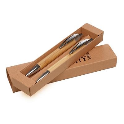 GOA BAMBOO BALL PEN AND PENCIL SET