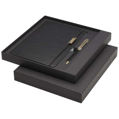 LEGATO A5 NOTE BOOK AND ROLLERBALL PEN SET (BLUE INK)