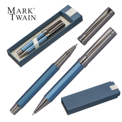 MARK TWAIN WRITING SET in Darkblue
