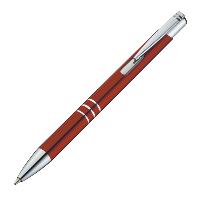 METAL BALL PEN in Burgundy
