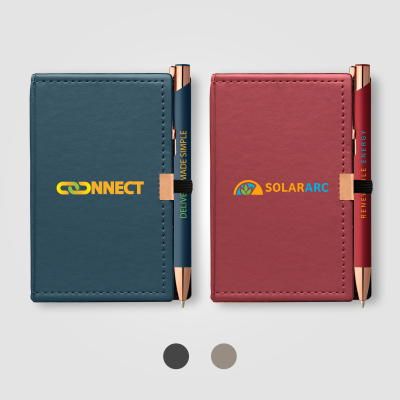 NOTE CADDY & CROSBY ROSE GOLD PEN GIFT SET - PROMOTIONAL CORPORATE GIFT