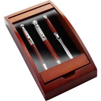 OPENER & PEN SET in Brown