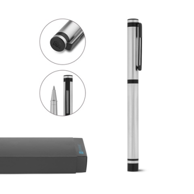 STAIN METAL ROLLER AND STAINLESS STEEL METAL CLIP - PROMOTIONAL CORPORATE GIFT