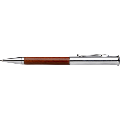 WOOD BALL PEN AND ROLLERBALL PEN in Brown