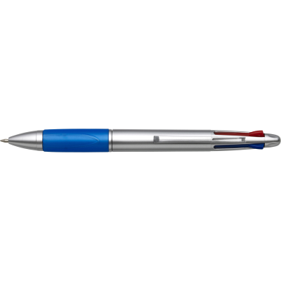 4 COLOUR PLASTIC BALL PEN in Blue